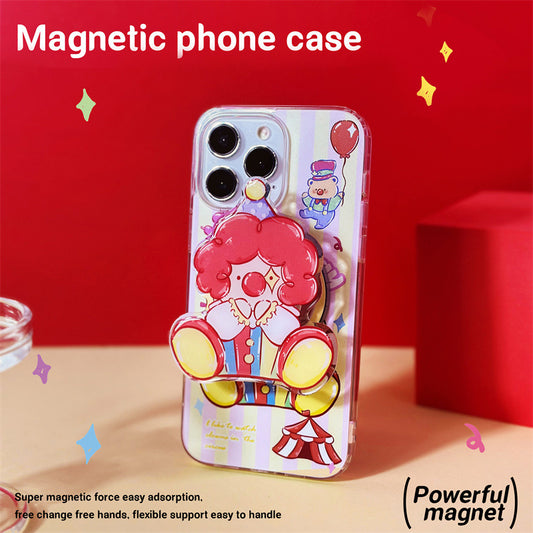 LR0607 Cartoon Cute Magnetic Phone Case